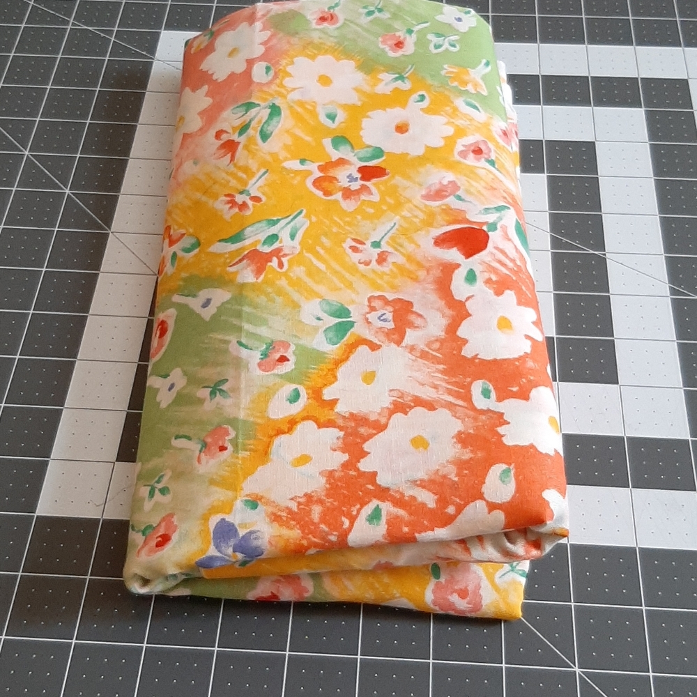 3.75 yards cotton fabric floral
